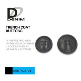 4 Hole Resin Trench Coat Buttons Delicate And Smooth Lines ISO 9001 Approved